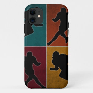 Vintage American Football Player Artwork iPhone 11 Case
