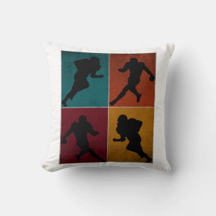 Vintage American Football Player Gift Cushion
