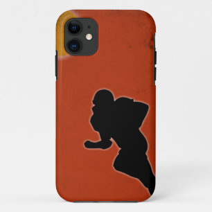 Vintage American Football Player Gift For Football iPhone 11 Case