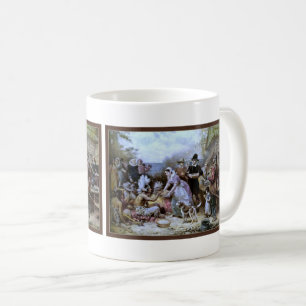 Vintage American Happy Thanksgiving Mug