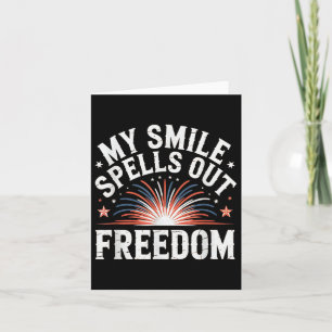 Vintage American Independence Day Men, Dad. 4th Of Card