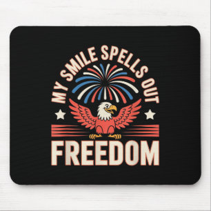 Vintage American Independence Day Men, Dad. 4th Of Mouse Mat