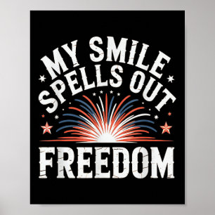 Vintage American Independence Day Men, Dad. 4th Of Poster
