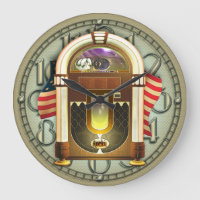Vintage American Jukebox Wall Clock