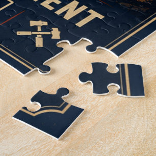 Vintage American Labour Day Worker Tribute Art Jigsaw Puzzle