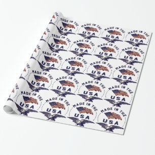 Vintage American Made in the USA Wrapping Paper