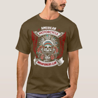 Vintage American Motorcycle Indian For Old Biker  T-Shirt