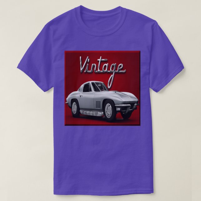 Vintage American Muscle Car T-Shirt (Design Front)