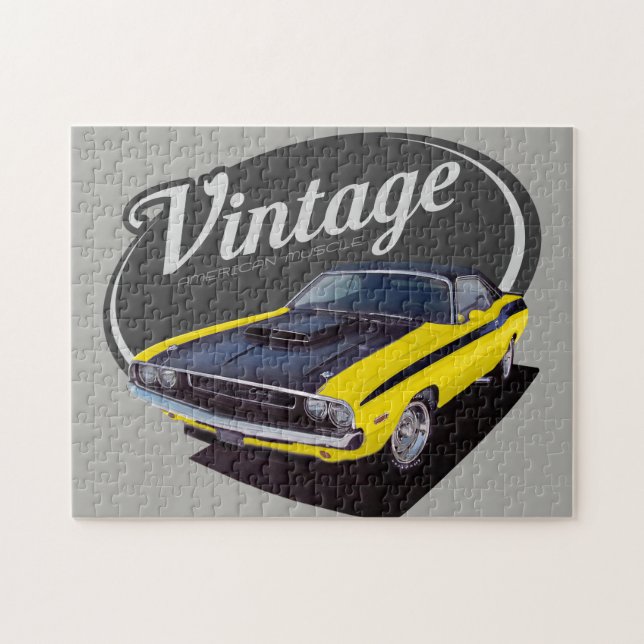 Vintage American Muscle Challenger Jigsaw Puzzle (Horizontal)