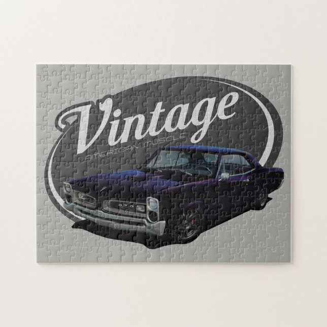 Vintage American Muscle GTO Jigsaw Puzzle (Horizontal)