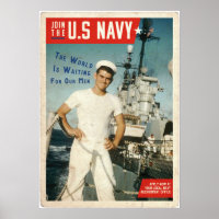 Vintage American Navy  Recruitment