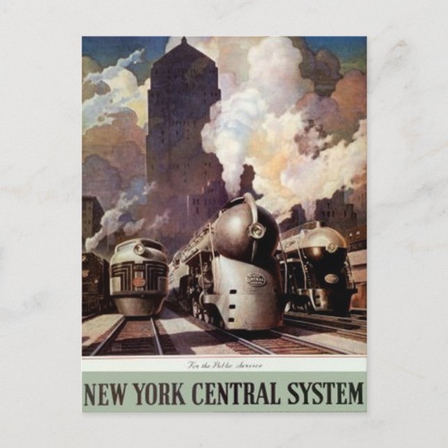 Vintage American Railway, USA - Postcard (Front)