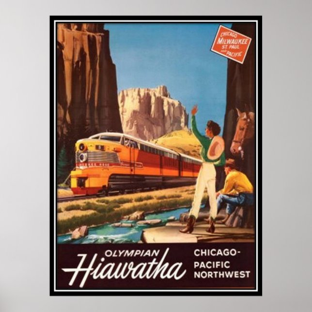 Vintage American Railway, USA - Poster (Front)