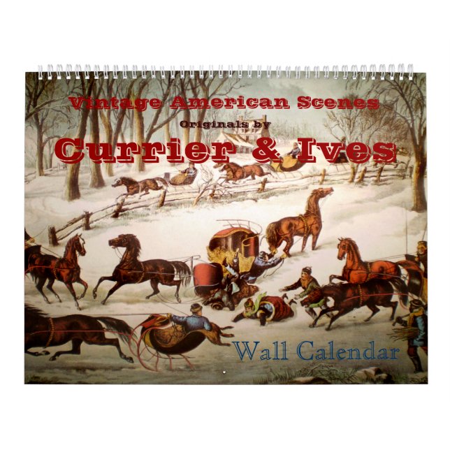 Vintage American Scenes Wall Calendar (Cover)