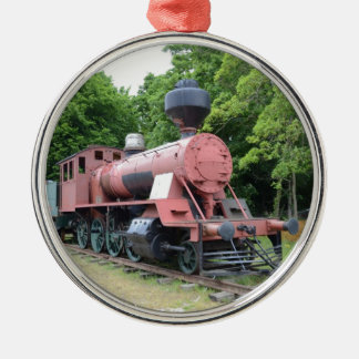 Vintage American Steam Locomotive Metal Tree Decoration