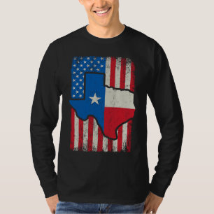 Vintage American US Flag Texas Austin vintage Gift T-Shirt