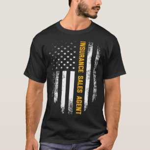 Vintage American USA Flag Insurance Sales Agent  G T-Shirt