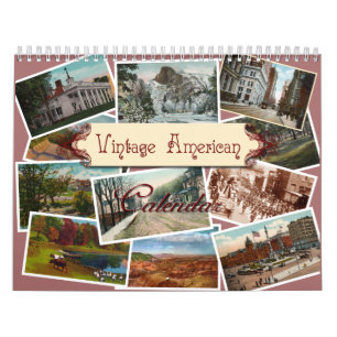 Vintage American Wall Calendar