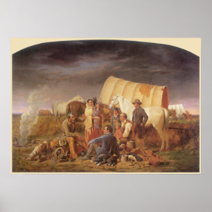 Vintage American West, Advice on Prairie by Ranney Poster