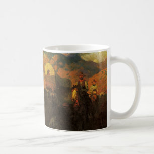 Vintage American West, Overland Trail by Johnson Coffee Mug