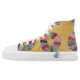 Vintage American Yellow Quilt High Tops (Left Shoe Outside)
