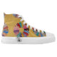 Vintage American Yellow Quilt High Tops (Right Shoe Outside)