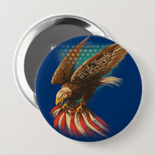 Vintage Americana 10 Cm Round Badge