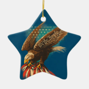 Vintage Americana Ceramic Tree Decoration