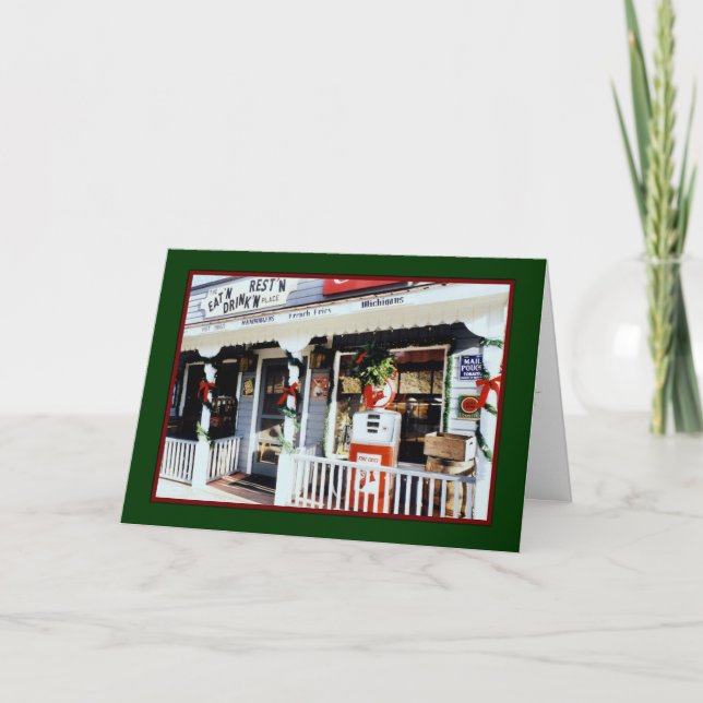 'Vintage Americana Christmas' Card - Old-fashioned (Front)