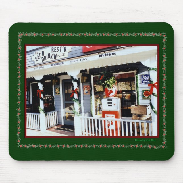 'Vintage Americana Christmas' Mousepad (Front)