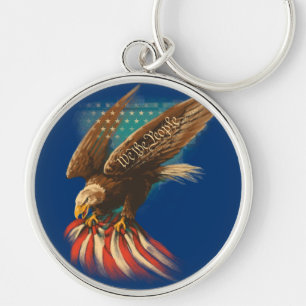 Vintage Americana Key Ring