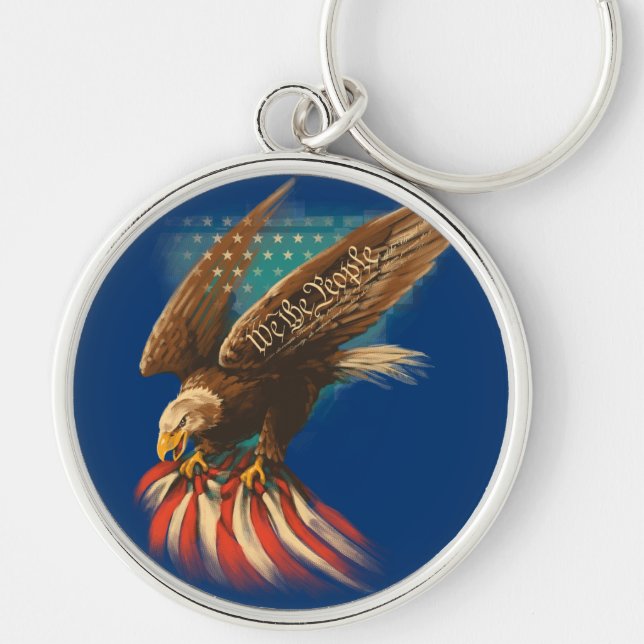 Vintage Americana Key Ring (Front)