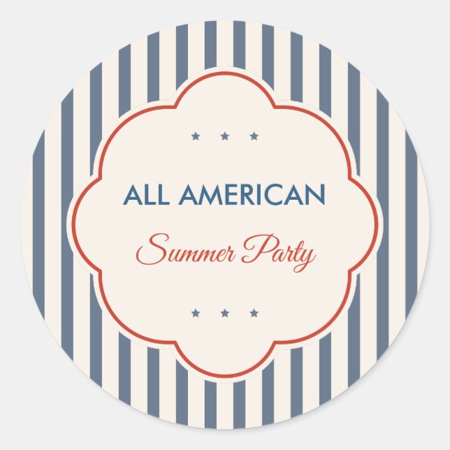 Vintage Americana Patriotic Sticker (Front)