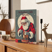 Vintage Americana | Santa Painting Reindeer Witty