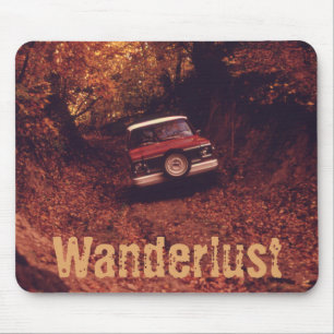 Vintage Americana Wanderlust Mouse Mat