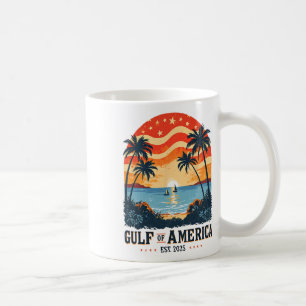 Vintage America's Gulf Beach Funny Gulf Of Usa Ame Coffee Mug