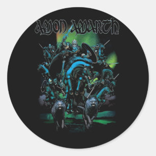Vintage Amon Amarth Day Gift For Men Women Classic Round Sticker