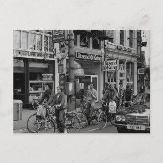 Vintage Amsterdam Holland Bikers Postcard