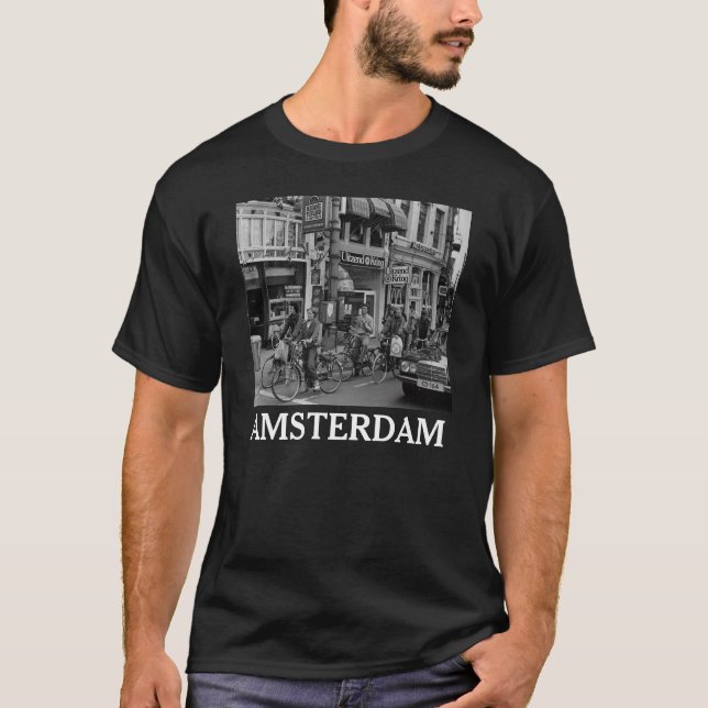 Vintage Amsterdam Holland Bikers T-Shirt (Front)