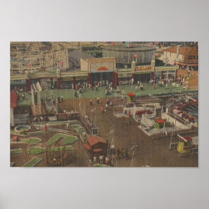 Vintage Amusement Park, Wildwood, NJ Poster