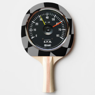 Vintage Analogue Auto Tachometer Ping Pong Paddle