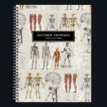 Vintage Anatomy Biology Illustrations Notebook<br><div class="desc">A beautiful collage of vintage anatomy and biology illustrations. Perfect design for medical students,  doctors,  nurses,  surgeons,  pharmacist,  therapists etc.</div>