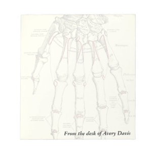 Vintage Anatomy Bones of the Hand Notepad