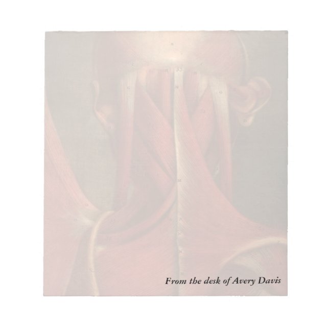 Vintage Anatomy | Neck Notepad (Front)