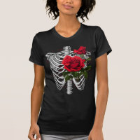 Vintage Anatomy | Ribs with Flowers T-Shirt