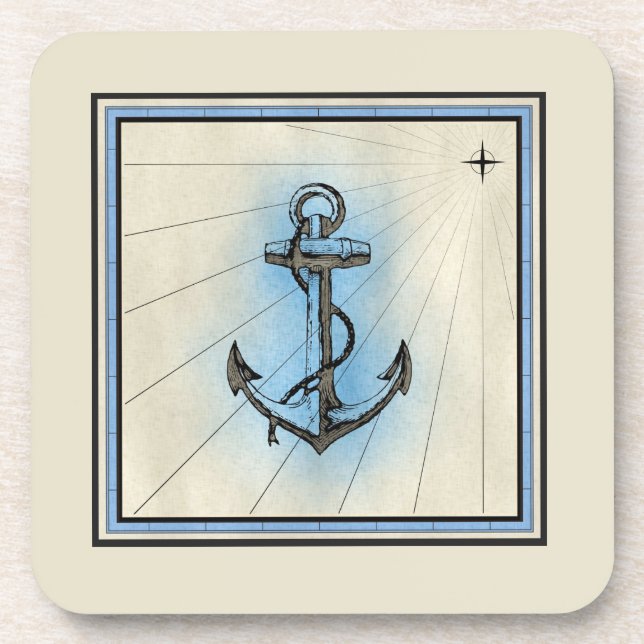 Vintage Anchor Coaster (Front)