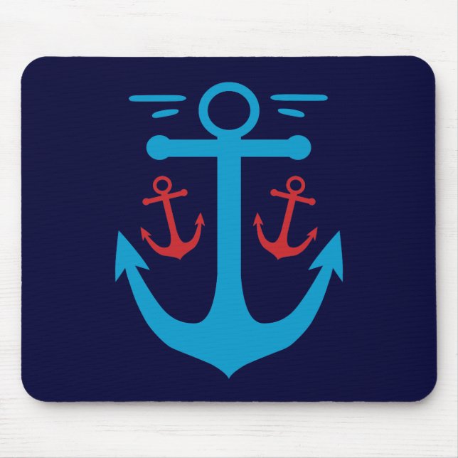 Vintage Anchor Mouse Mat (Front)