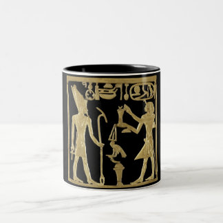 Vintage Ancient Egypt Two-Tone Coffee Mug