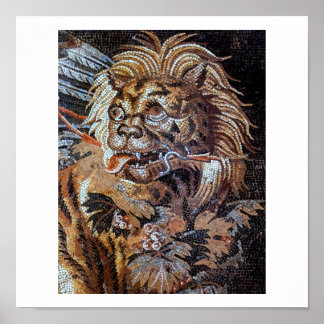 Vintage Ancient Mosaics (Pompei) Poster