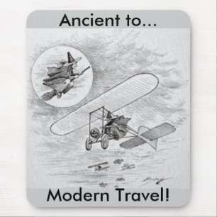 Vintage Ancient to Modern Travel Mouse Mat